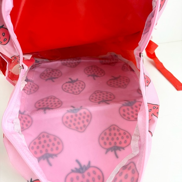 Strawberry Backpack Pink And Red New With Tags - Picture 10 of 12